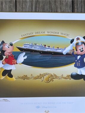 Disney Cruise Line "Magical Fleet" Lithograph Don Ducky Williams LE + COA